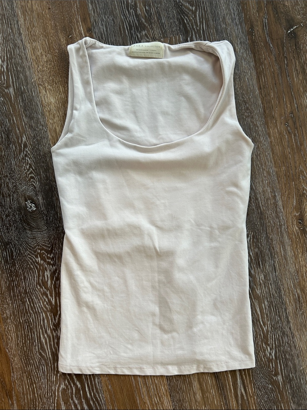 Zara Light Pink Scoop Neck Tank Top